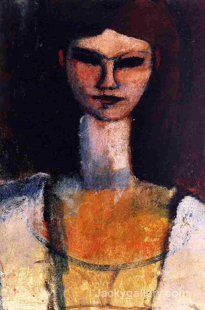 Bust of a Young Woman by Amedeo Modigliani paintings reproduction